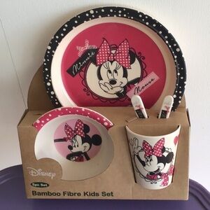 NIB Bambooware 5-Piece Disney Bamboo Fibre Kids Set